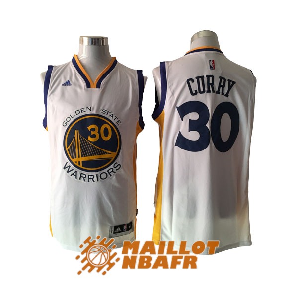 maillot golden state warriors stephen curry 30 blanc [maillotnba-10-29-231]