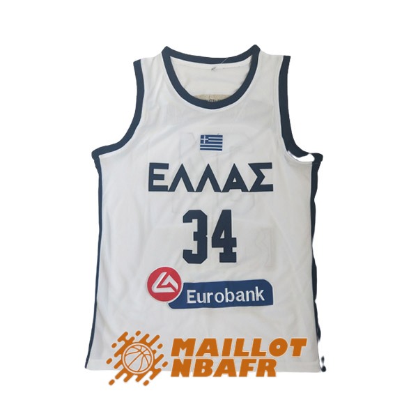 maillot greece giannis antetokounmpo 34 european blanc