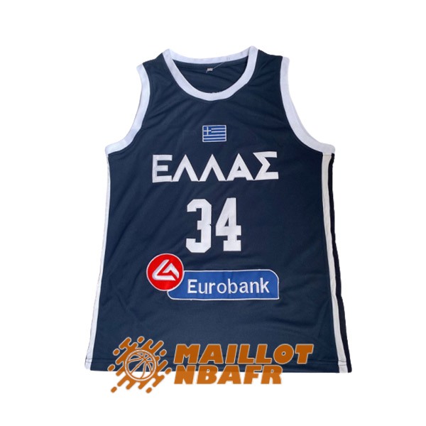 maillot greece giannis antetokounmpo 34 european bleu marine
