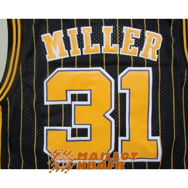 maillot indiana pacers reggie miller 31 noir rayure