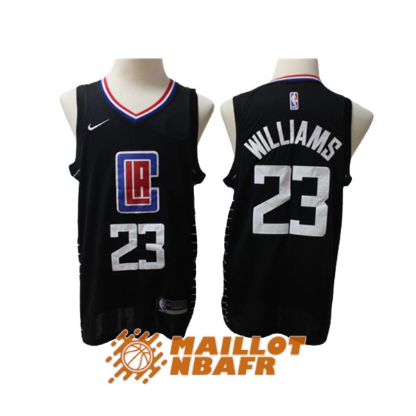 maillot los angeles clippers lou williams 23 noir rouge