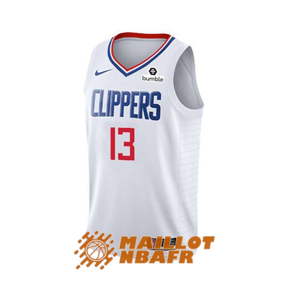 maillot los angeles clippers paul george 13 blanc