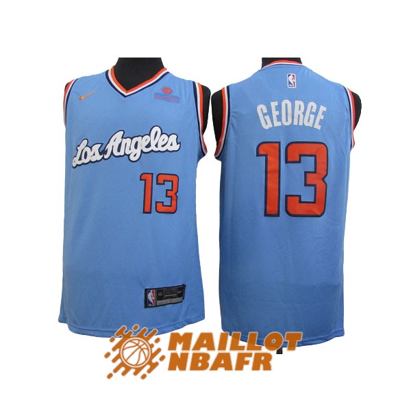 maillot los angeles clippers paul george 13 latin edition bleu clair
