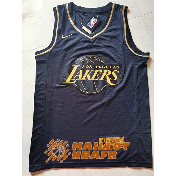maillot los angeles lakers anthony davis 3 golden edition noir