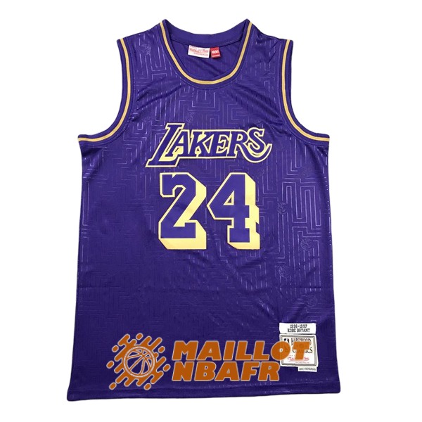 maillot los angeles lakers kobe bryant 24 2020 pourpre nouvel an chinois