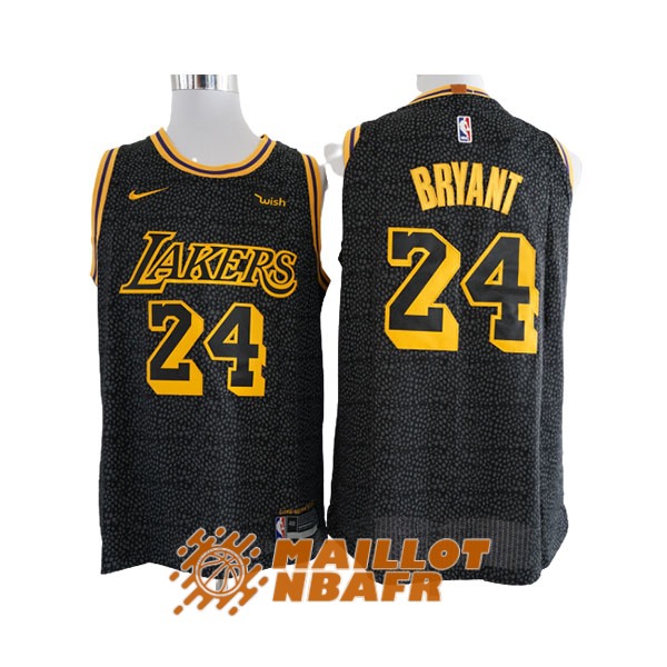 maillot los angeles lakers kobe bryant 24 city edition noir 2019