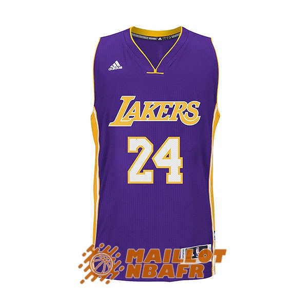 maillot los angeles lakers kobe bryant 24 pourpre jaune