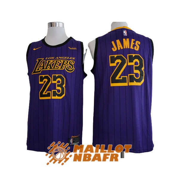 maillot los angeles lakers lebron james 23 city edition pourpre 2019 [maillotnba-10-29-359]
