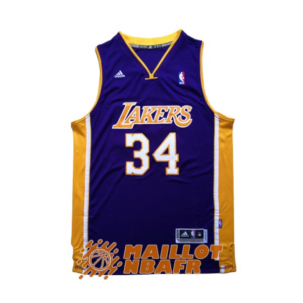 maillot los angeles lakers shaquille o'neal 34 pourpre