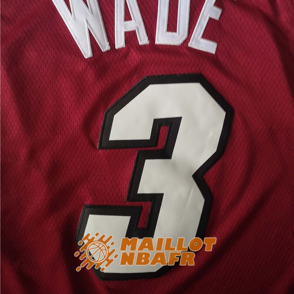 maillot miami heat dwyane wade 3 rouge<br /><span class=