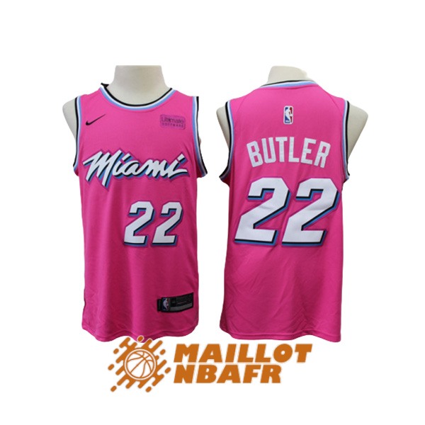 maillot miami heat earned edition jimmy butler 22 rose