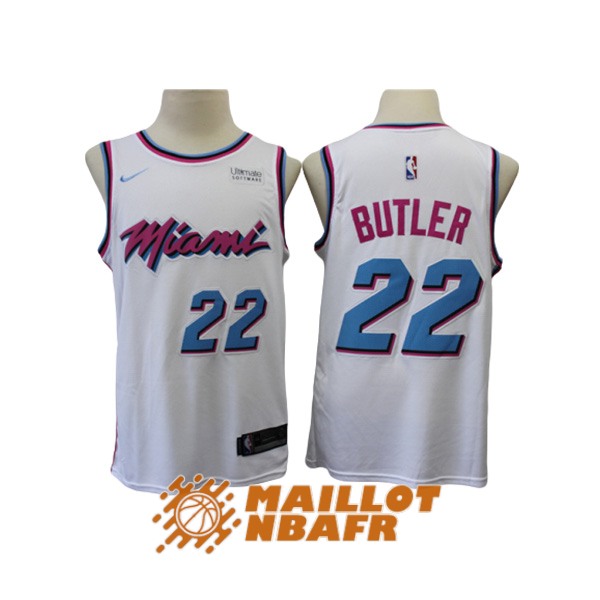 maillot miami heat jimmy butler 22 city edition blanc 2018-2019