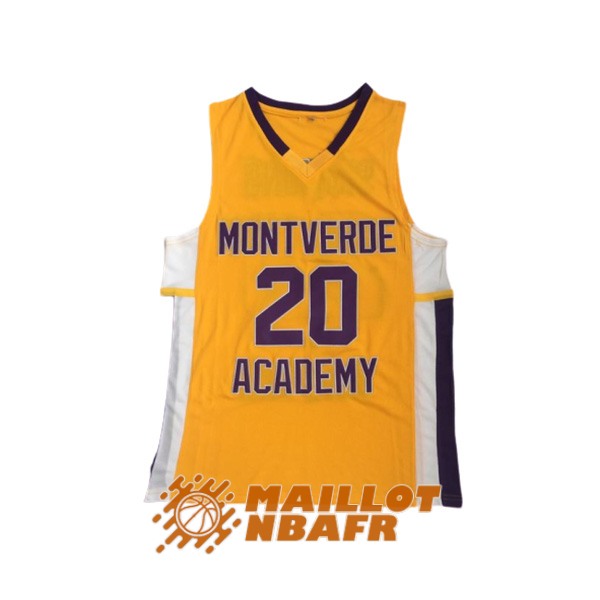 maillot montverde academy ben simmons 20 edicion escuela secundaria jaune blanc