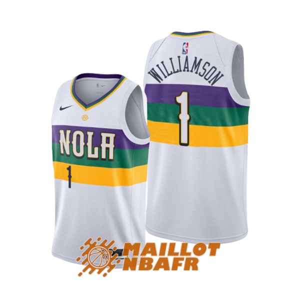 maillot new orleans pelicans zion williamson 1 blanc<br /><span class=