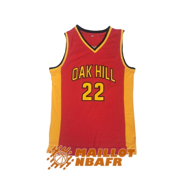 maillot oak hill garmelo anthony 22 edicion escuela secundaria rouge jaune