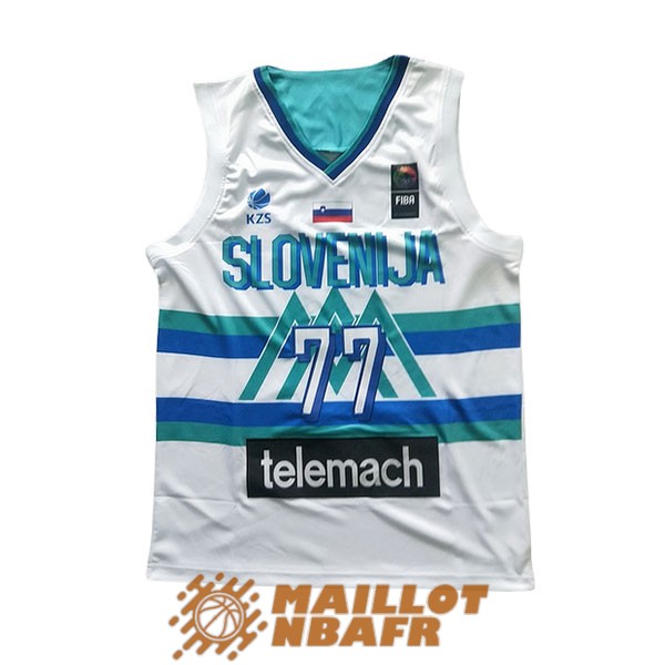maillot olympique slovenie luka doncic 77 blanc 2021