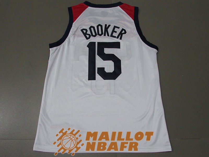 maillot olympique team usa devin booker 15 blanc 2021<br /><span class=