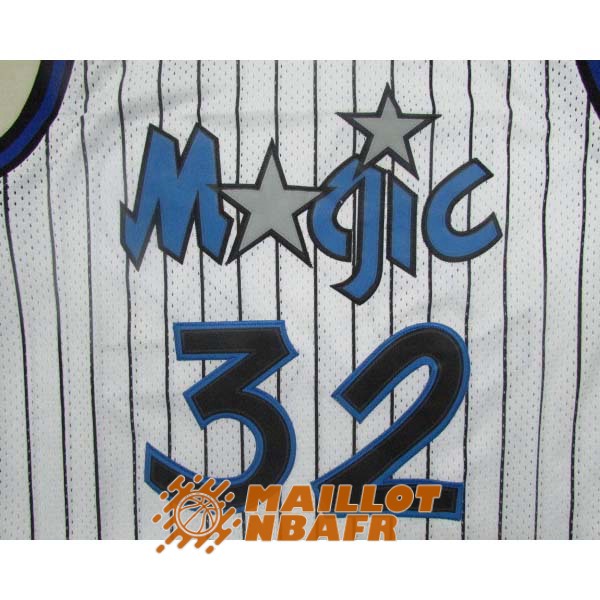 maillot orlando magic shaquille shaquille o'neal 32 blanc rayure<br /><span class=