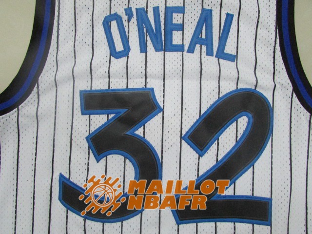 maillot orlando magic shaquille shaquille o'neal 32 blanc rayure<br /><span class=