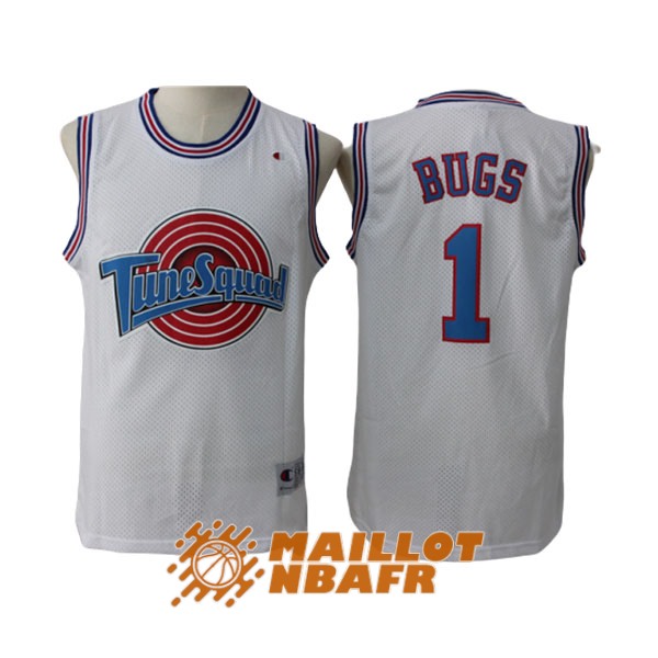 maillot space jam bugs 1 blanc