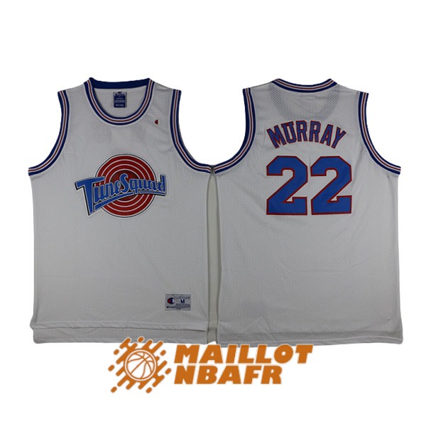 maillot space jam murray 22 blanc