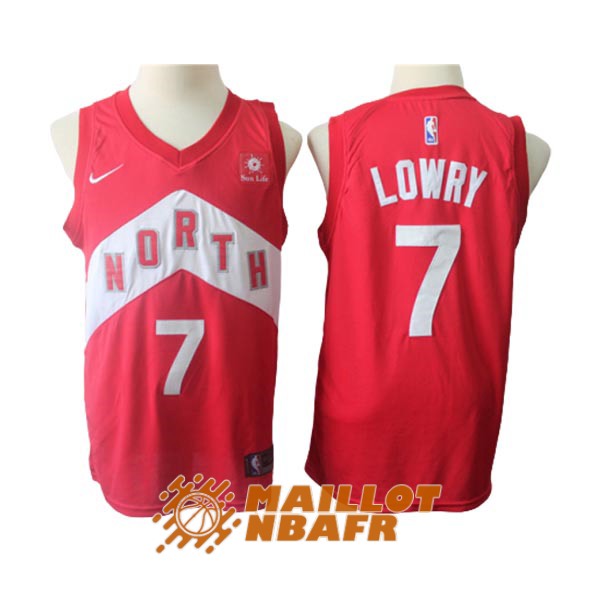 maillot toronto raptors earned edition kyle lowry 7 rouge