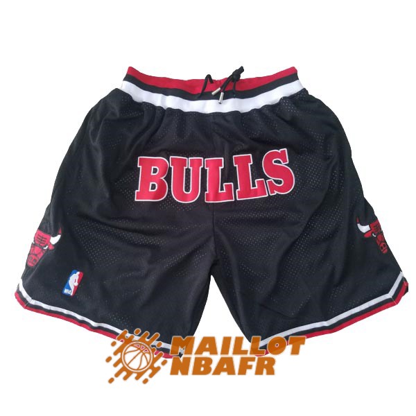 shorts chicago bulls just don noir rayure