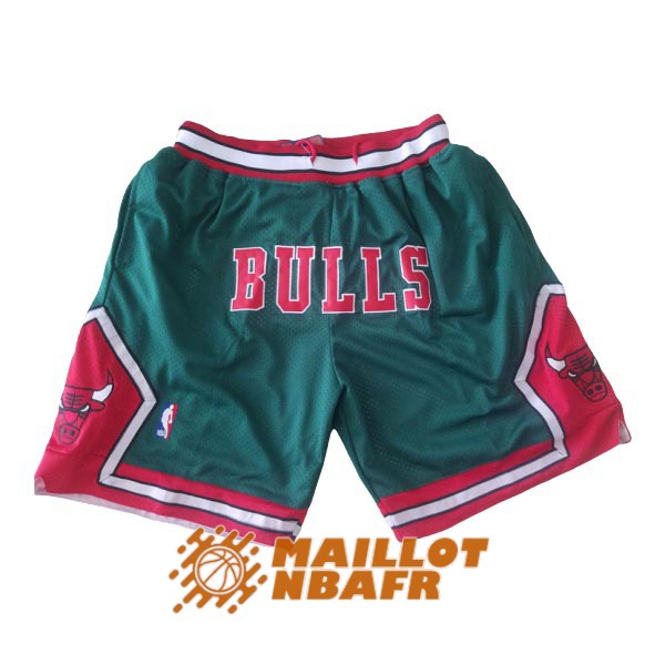 shorts chicago bulls just don vert rouge