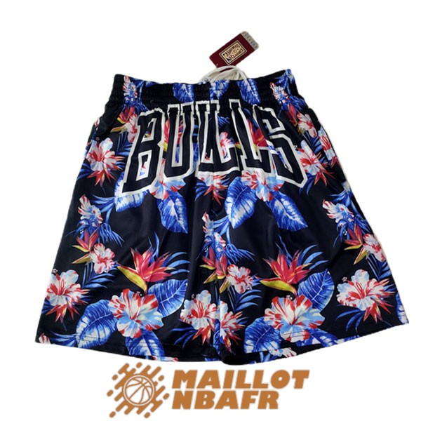 shorts chicago bulls mitchell x ness florale edition