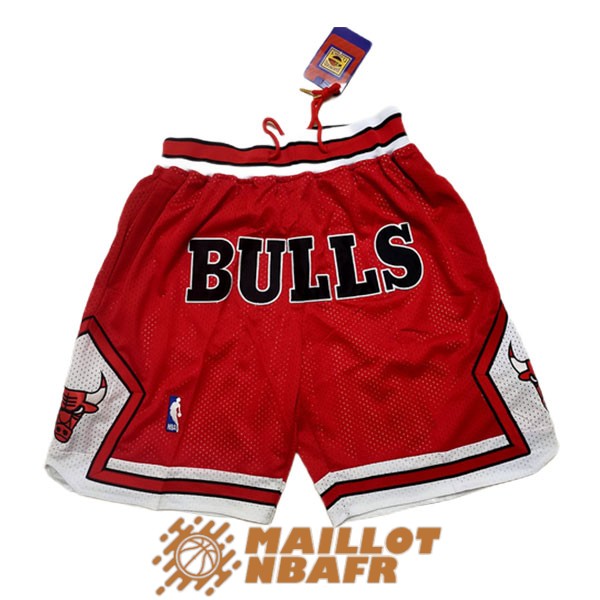shorts chicago bulls vintage just don rouge