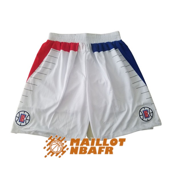 shorts los angeles clippers blanc
