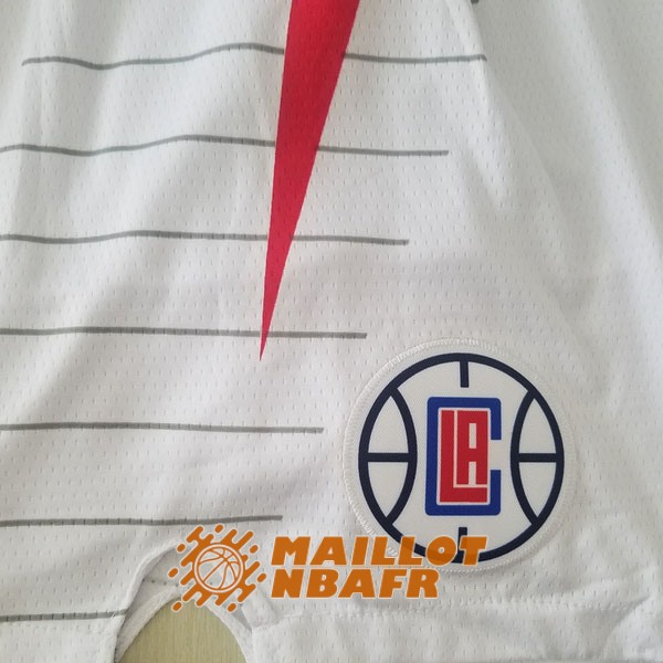 shorts los angeles clippers blanc