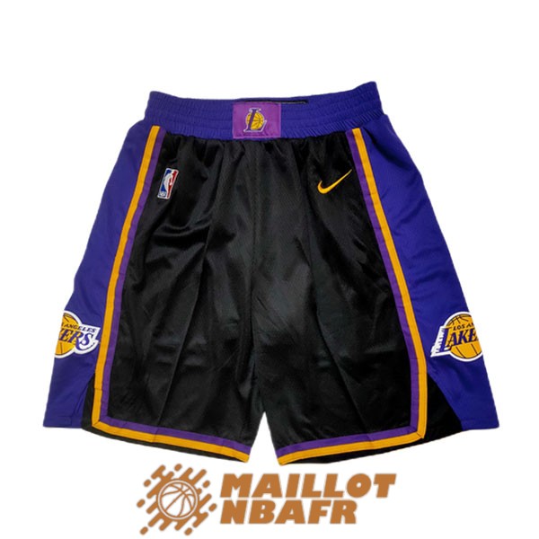 shorts los angeles lakers earned edition noir