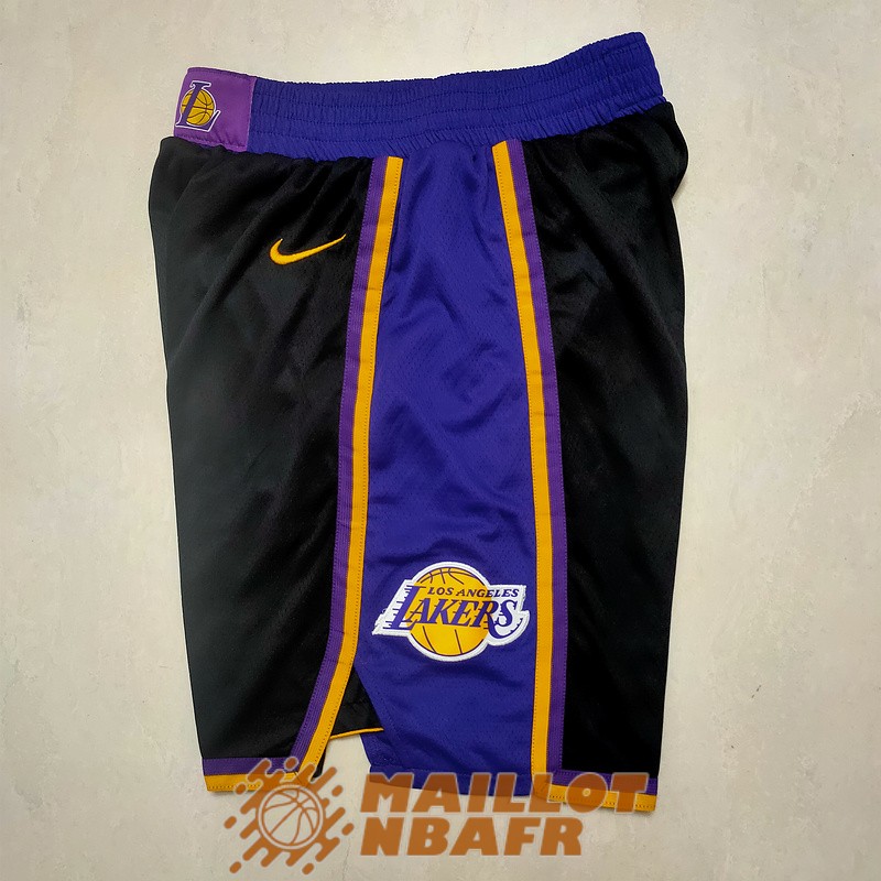 shorts los angeles lakers earned edition noir
