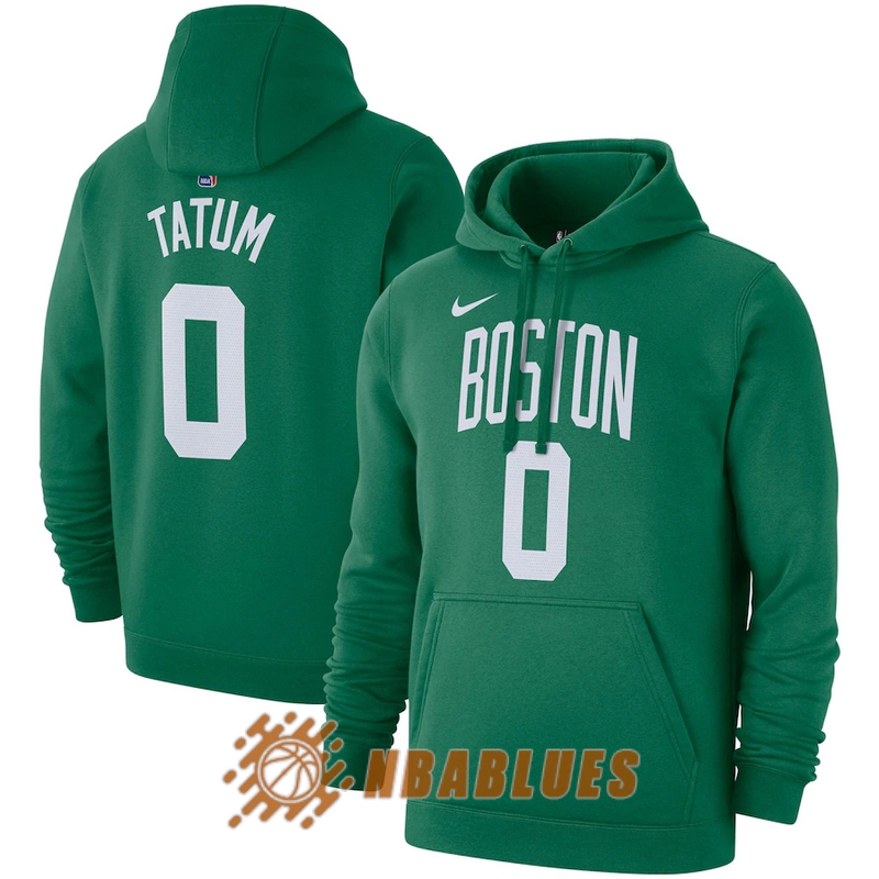 survetement boston celtics jayson tatum 0 capuche vert marine blanc 2020-2021